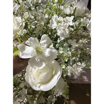 thumb_60cm White Dreamy Meadow Flower Ball Arrangement