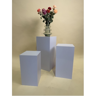 thumb_Set of 3 White Acrylic Wedding Plinths