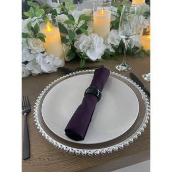 thumb_Cloth Napkin - Quality Polyester - Egg Plant