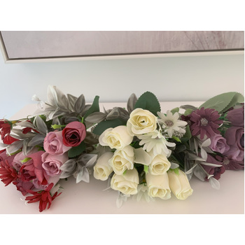 thumb_Cream Toned Rose Bud Filler Flower Bunch