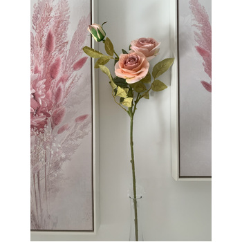 thumb_70cm - Soft Pink/Mauve 3 Head Rose Stem
