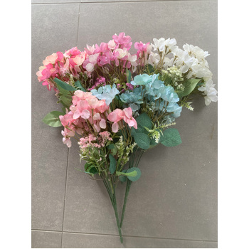 thumb_34cm Hydrangea Filler Bunch - Two Tone Pink