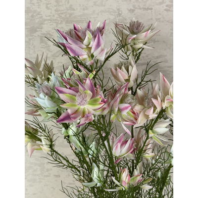 thumb_65cm White/Green Artificial Blushing Bride Stem – 9 Flower Heads