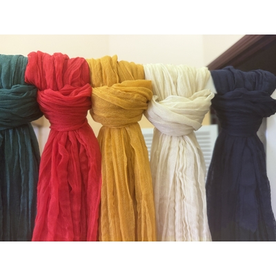 thumb_Extra Long 4m Red Cheesecloth Table Runner 90x400cm