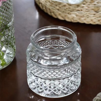 thumb_Clear Vintage Style Narrow Neck Vase - 12x19cm