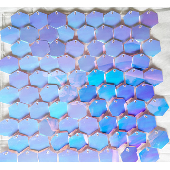 thumb_Irredescent Mermaid Sequin Hollographic Shimmer Panel Backdrop Wall/Curtain  Mirror Finish