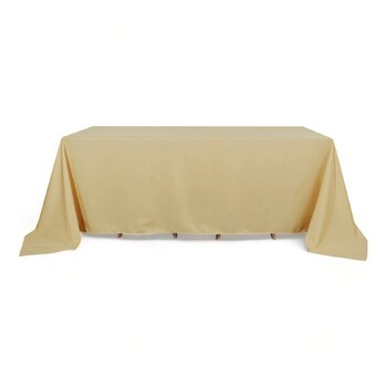 thumb_152x320cm Polyester Tablecloth - Champagne Trestle