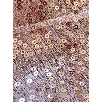 thumb_130x130cm Sequin Tablecloth - Rose Gold