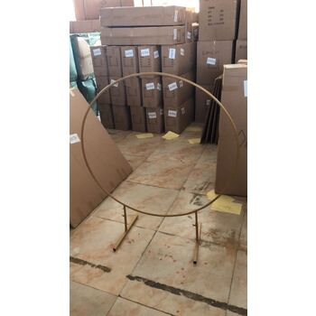 thumb_60cm Round Balloon Table Arch on stand - White