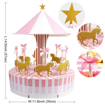 thumb_Boys Baby Shower/BIrthday Party Carousel Cake Boxes