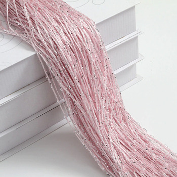 thumb_String Backdrop Cutain 2m - Pink with silver threads