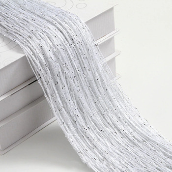 thumb_String Backdrop Cutain 2m - White with silver threads
