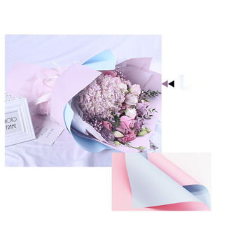 thumb_58x58cm Two Toned Flower Wrap - Pinkj/Mint 20pk