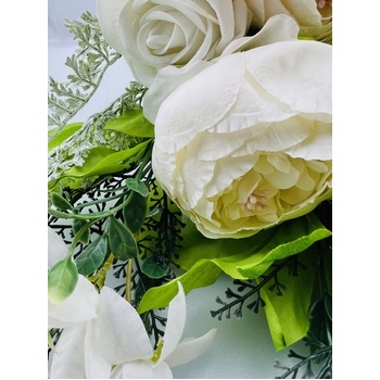 thumb_Peony and Rose Teardrop Bridal Wedding Bouquet