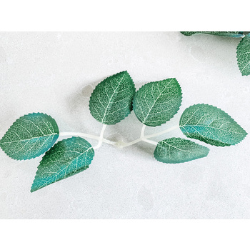 thumb_25pk - Silver Glitter Foam Roses - 7.6cm on stem/pick
