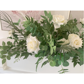 thumb_50cm x 30cm Rose, Hydrangea & Eucalyptus Floral Arch Arrangement