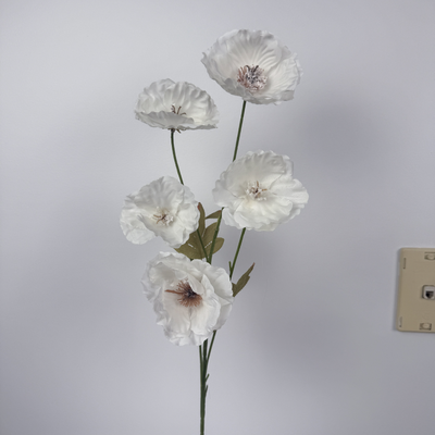 thumb_White Poppy Spray Stem - 76cm – 5 Head