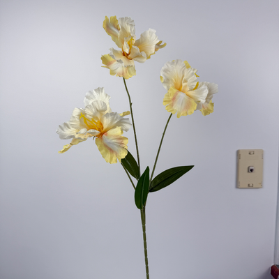 thumb_Yellow Ruffled Iris Spray – 80cm Artificial Flower Stem