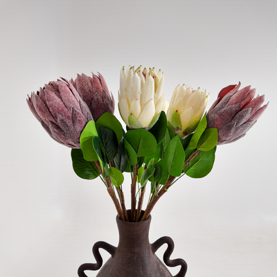 thumb_70cm Protea White - Real Touch Artificial Stem