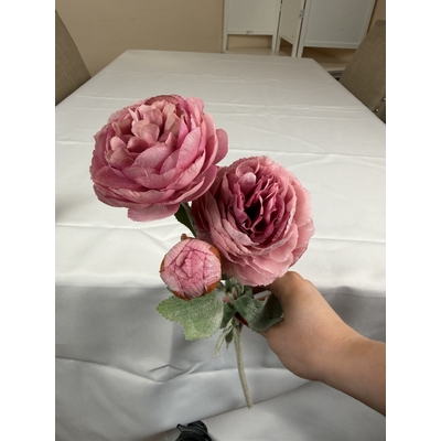 thumb_52cm Artificial 3 Head Ranunculus Flower Spray – Mauve