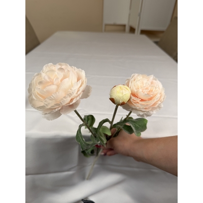 thumb_52cm Artificial 3 Head Ranunculus Flower Spray – Soft Pink
