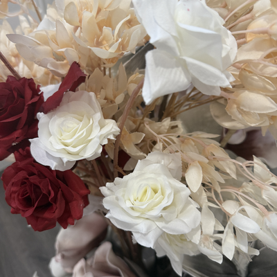 thumb_Artificial White Rose Spray with 5 Heads – 70cm