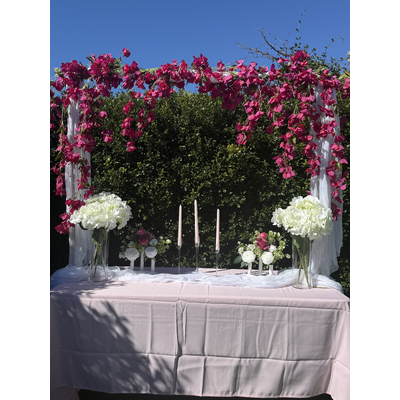 thumb_Extra Long 4m Off White Cheesecloth Table Runner 90x400cm