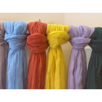 thumb_Extra Long 4m Light Purple Cheesecloth Table Runner 90x400cm