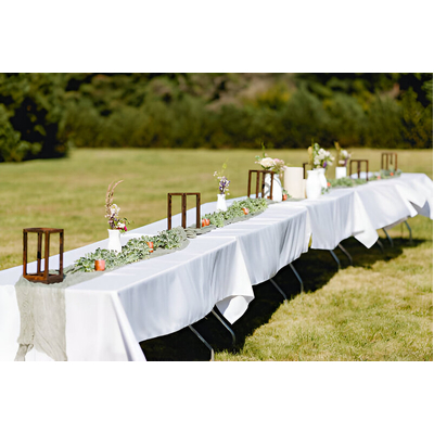 thumb_228x335cm Soft Finish Polyester Trestle Tablecloth – White