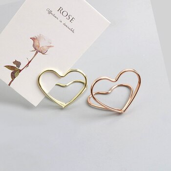 thumb_Heart Shaped Place Card Holder - Silver