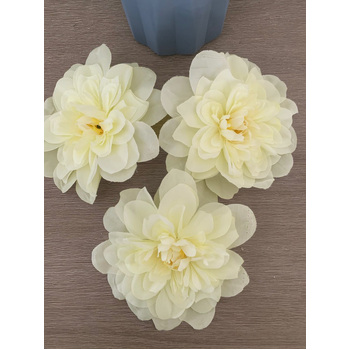 thumb_14cm Dahlia Flower Head - White/Cream
