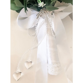 thumb_White Rose & Babies Breath Bridal Wedding Bouquet