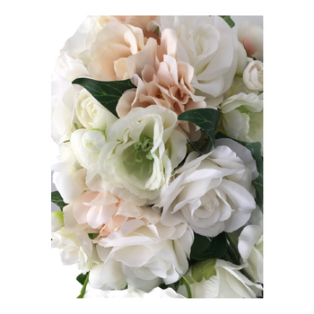 thumb_Bridal Teardrop Bouquet - White/Champagne