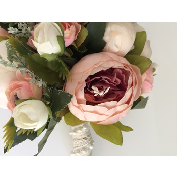 thumb_Bridal Teardrop Bouquet - Peony Champagne Pinks