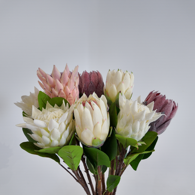 thumb_68cm King Protea Pink (small head) - Artificial Stem