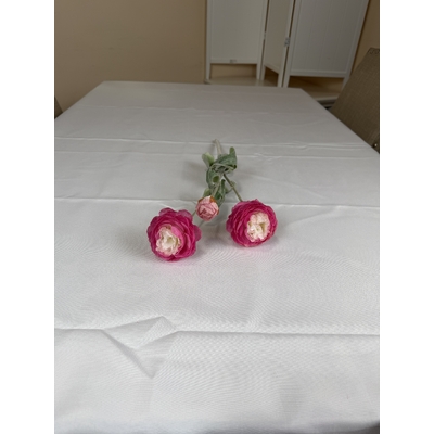 thumb_52cm Artificial 3 Head Ranunculus Flower Spray – Fuchsia Pink