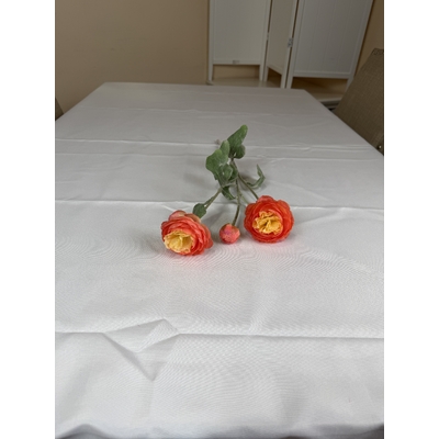 thumb_52cm Artificial 3 Head Ranunculus Flower Spray – Orange