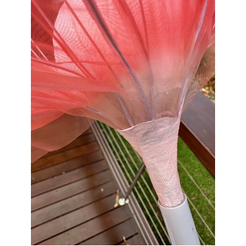 thumb_Set of 3 Pink Giant Organza Flower Stands - 1.7m, 1.4m, 1.2m