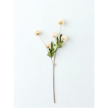 thumb_52cm - Beige Mini Artificial Chrysanthemum Pom Stem