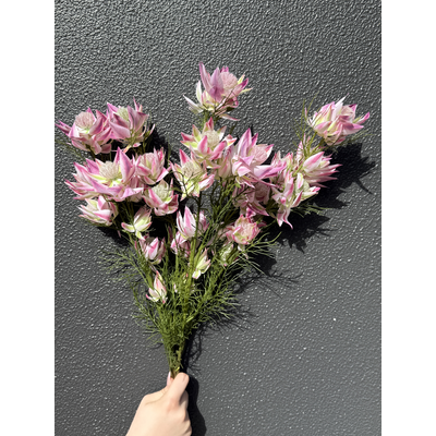 thumb_65cm Purple/Pink Artificial Blushing Bride Stem – 9 Flower Heads