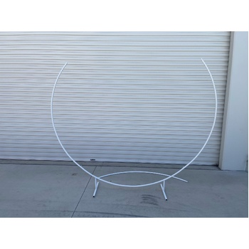 thumb_2m Round Balloon Arch on stand - White