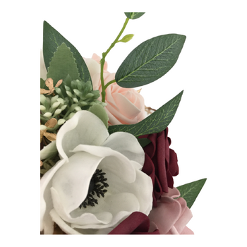 thumb_Bridal Teardrop Bouquet - White, Mauve, Pink, Burgundy, Gold
