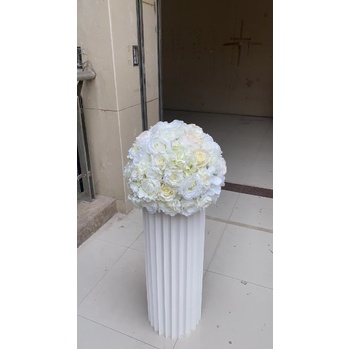 thumb_40cm Floral Rose Ball Arrangement - White/Cream