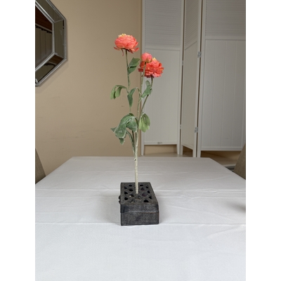 thumb_52cm Artificial 3 Head Ranunculus Flower Spray – Orange
