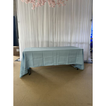 thumb_152x320cm Polyester Tablecloth - Blue Trestle