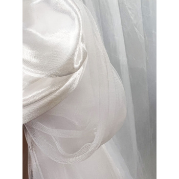thumb_3m - Ice Silk and Tulle Backdrop Curtain - White
