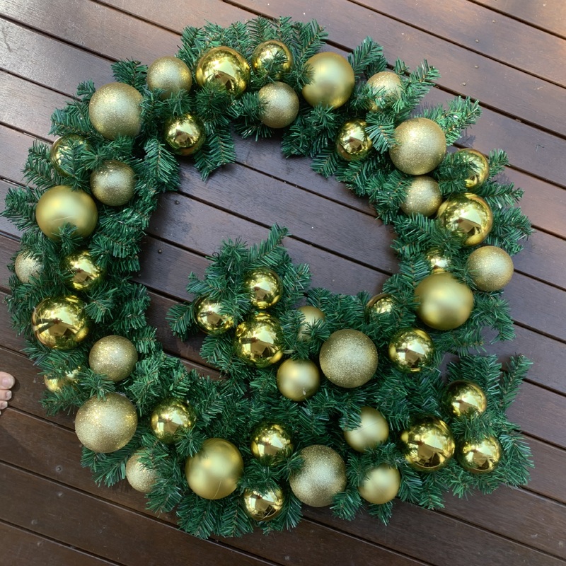260cm Christmas Garland/Runner Gold