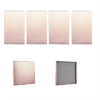 thumb_FACTORY SECONDS Set of 3 - Rose Gold Mirrored Acrylic Pedestal Risers/Flower Stands 