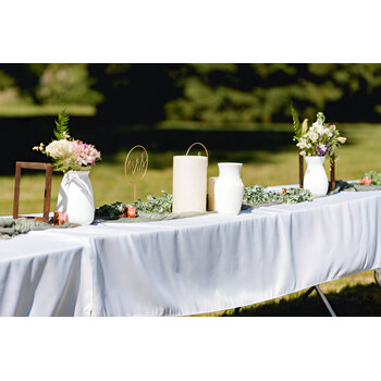 thumb_152x320cm Polyester Tablecloth - Champagne Trestle