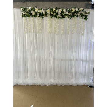 thumb_3m - Ice Silk and Tulle Backdrop Curtain - White